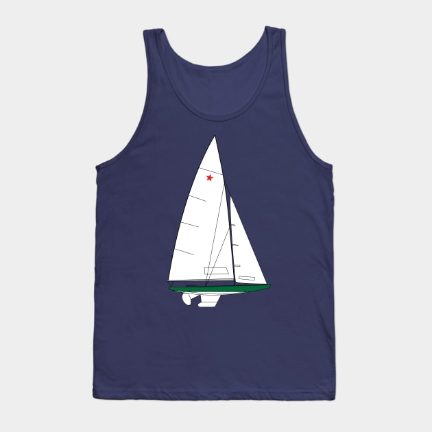 Star Sailboat Tank Top by CHBB